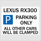 Lexus RX300 Parking SIgn Wall Plaque Aluminium Ideal Gift