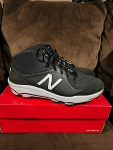 New Balance Mens Baseball Cleats PM3000K5 Size 16 Black & White NEW - Picture 1 of 10