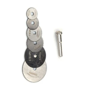 6Pcs HSS Circular Saw Disc Blade Rotary Cutter Plate For Metal Cut Tool Set aa - Picture 1 of 11