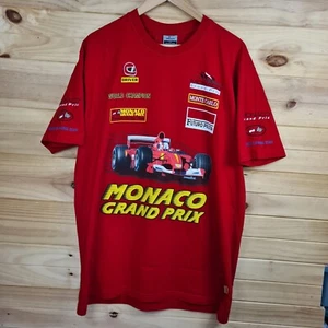 Monaco Futuro Pilota F1 Racing Team Sponsor Monaco Men's Red  Tshirt Size XL - Bild 1 von 8