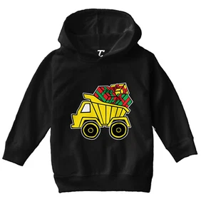 Dump Truck With Presents - Construction Christmas XMAS Toddler/Youth Hoodie - Picture 1 of 12