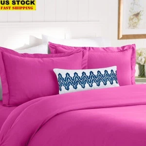 King Duvet Set Soft Microfiber Hypoallergenic Comforter Cover 2 Pillow Shams New - Picture 1 of 2