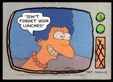 1990 Topps The Simpsons 1 Marge Simpson "Don't Forget Your Lunches"