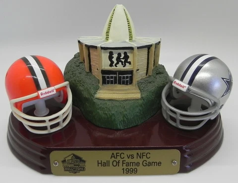 RARE 1999 FOOTBALL HALL OF FAME GAME CLEVELAND BROWNS - COWBOYS PLAQUE 568/1000 Cover