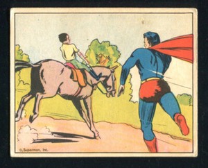 1940 Superman Gum Inc. #21 The Runaway Horse VG/VG-EX
