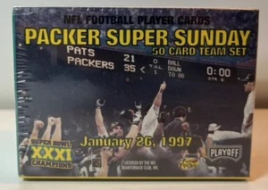 Packer Super Sunday Super Bowl XXXI - Juego de 50 cartas de equipo de playoffs - Cantidad SELLADA - Imagen 1 de 7