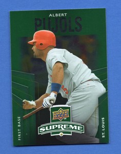 2010 Upper Deck Series 1 Albert Pujols Supreme Card #S-94