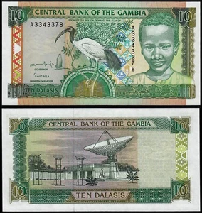 GAMBIA 10 DALASIS (P17a) N. D. (1996) UNC - Picture 1 of 1