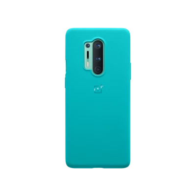 Funda Trasera Original Oficial OnePlus 8 8 Pro Arenisca Parachoques Cian Carbono  Foto 1 de 4