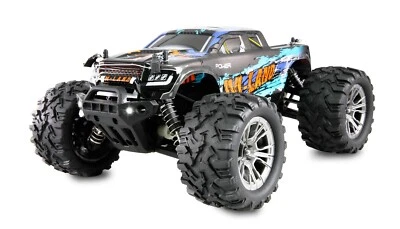 M-LAND MONSTERTRUCK 48KM/H 4WD 1:16 RTR BLAU mit LED Scheinwerfer AMEWI 22623 - Bild 1 von 4