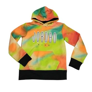 Nike Jordan Boys Tie-Dye Hooded Sweatshirt Multicolor Jumpman Logo Size S 2400 - Picture 1 of 8