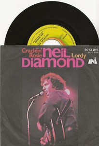 NEIL DIAMOND CRACKLIN' ROSIE 1970 SINGLE FROM BELGIUM - Picture 1 of 2