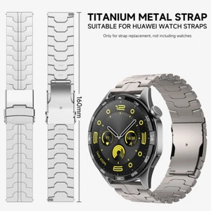 22MM Titanium / Stainless Steel Metal Band for Galaxy Watch3/Huawei Smartwatches - Picture 1 of 25