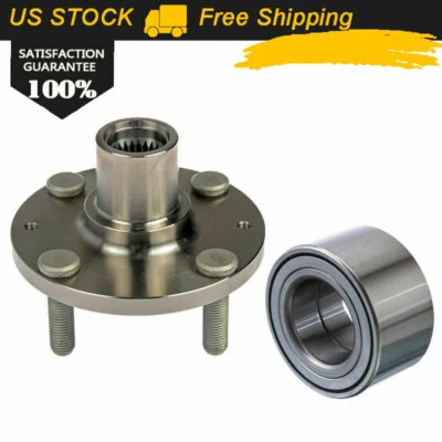 Conjunto de buje de cojinete de rueda delantera para Hyundai Accent Kia Rio 2000 2001 2002-2012 Foto 1 de 4