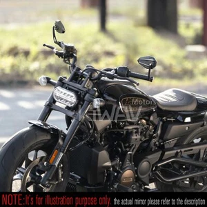 Bar end mirrors 4Rizz black M8 bolt-on for '23- HD Sportster Nightster Special - Picture 1 of 9