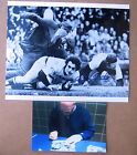 1970'S Bill Freehan (D) Signed Bernie Carbo Action 8X10 B&W Photo