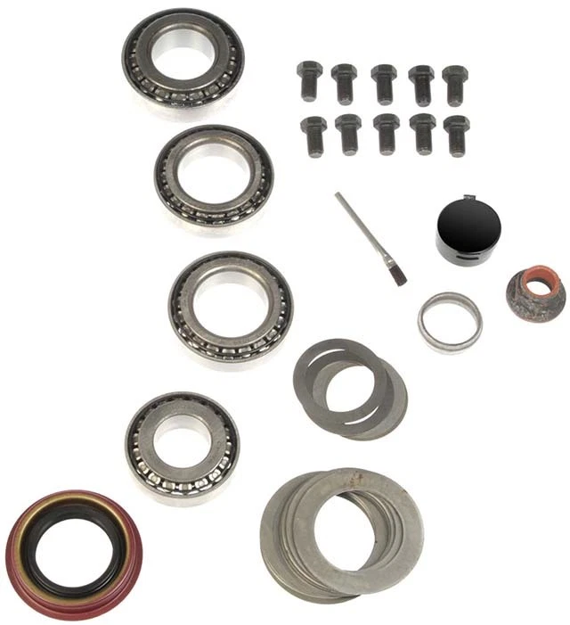 KIT DE INSTALACIÓN DE COJINETE DE PIÑÓN ANILLO DIFERENCIAL TRASERO FORD 8.8 F-150 250 697-101 Foto 1 de 1