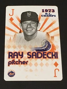 *RARE* RAY SADECKI 1973 NY Mets 40th Anniversary Playing Cards - 2013 Caesars - Picture 1 of 2