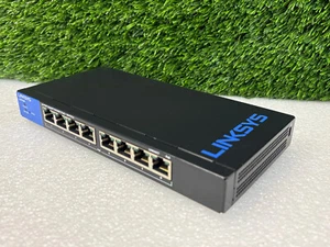 Used | Linksys LGS308P Business 8-Port Gigabit PoE+ Smart Network Switch - Black - Picture 1 of 12