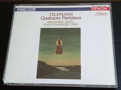 Telemann: Quartets Parisiens ARITA TOKYO TRIO 2CD BOXSET DENON JAPAN - Image 1 of 4