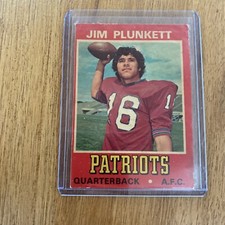 Jim Plunkett 1974 Wonder Bread All-Star Series Football Card #19