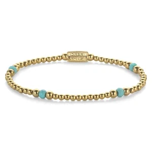 REBEL & ROSE Joyería Mujer Pulsera Touch of Turquesa 4mm RR-40142-G-S - Imagen 1 de 3