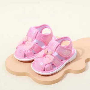 Baby Squeaky Shoes Sandals with Butterfly Bow for Toddler Girls(337) - Picture 1 of 14