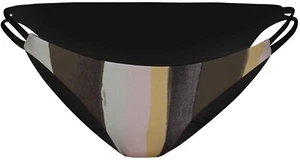 Hurley 174931 Womens Striped Bikini Bottom Swimwear Twilight Marsh Size X-Small - Picture 1 of 2