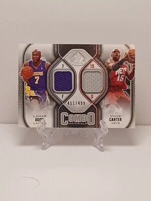 2009-10 SP Game Used Combo Materials Level 3 /35 Lamar Odom Vince Carter #CM-OC - Image 1 of 2