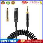 Gold Plated Audio Cable 3.5mm Male to Mini Spring Headset Cord for Q701 K702