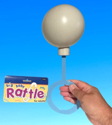 12" Texas GIANT BIG BABY SONAJERO Azul Niño Jumbo Ducha Adulto Mordaza Regalo Payaso Prop Foto 1 de 4