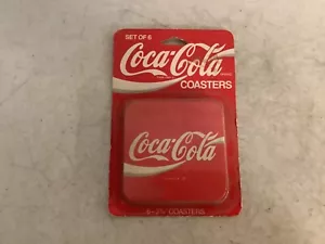 Vintage Coca-Cola Coasters Factory Sealed Package Set of 6 Coasters - Picture 1 of 2