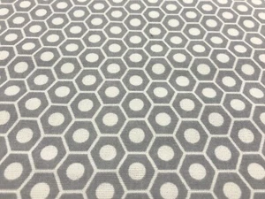 Schumacher Studio Bon Outdoor Geometric Fabric- Queen B II / Grey 2.50 yd 176562 - Picture 1 of 4