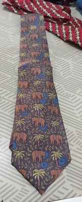 HERMÈS CRAVATTA Paris vintage anni '80 PERFETTA RARA - Imagen 1 de 4