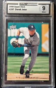 Derek Jeter 2008 Upper Deck #297 Graded 9 - Picture 1 of 2