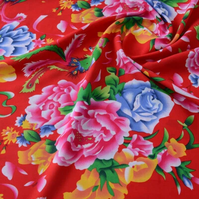 Tela Floral Patrón Rosa para Acolchar Costura Hágalo Usted Mismo Artesanía 56" Ancho Adornos Disfraz Foto 1 de 4