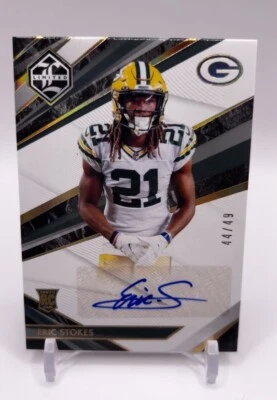 2021 Limited Gold Spotlight Autographs #187 Eric Stokes RC Auto /49 Packers - Image 1 of 2