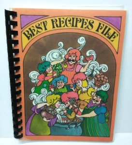 Bright of America Spiral Bound 1978 Best Fav Recipes File Book Folder Pockets - Imagen 1 de 15
