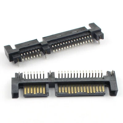 5Pcs Sata 7+15 Pin 22 Pin SMT SMD Male Adapter Connector For 2.5" Hard Drive HDD - Image 1 of 4