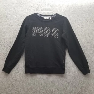 Lee Cooper Womens Sweatshirt Small Black White 1908 Originals Casual Ladies - Picture 1 of 14