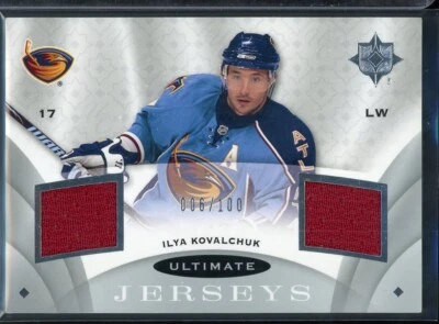 2008-09 Ultimate Collection Ultimate Jerseys #UJIK Ilya Kovalchuk 006/100 - Image 1 of 2