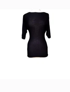 Blusa Camisa Express XS Manga Dolman Top Botones Negra. Dimensiones pit-pit... - Imagen 1 de 3