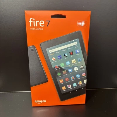 Amazon Fire 7 (9th Generation) 16GB Wi-Fi 7in Tablet Black w/ Alexa NEW! SEALED - Image 1 of 4