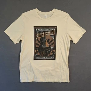 Dallas International Guitar Festival 2021 Graphic T-Shirt Size XL Beige Cotton - Picture 1 of 19