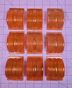 QTY 9 - PETERSON 119-15A AMBER REPLACEMENT LENS - Picture 1 of 6