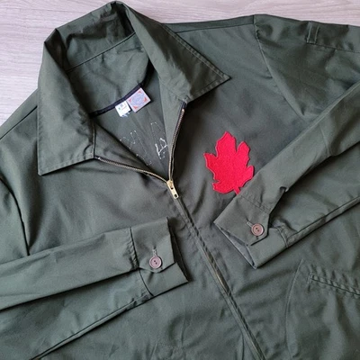 Ebbets Field Flannels Jacket Men's XL Green Oakland Oak Work Stadium USA Made - Image 1 of 4