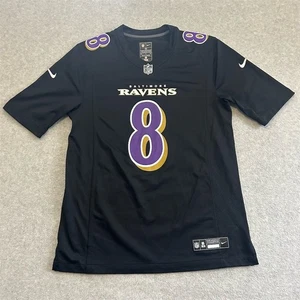 Baltimore Ravens Jersey Mens Medium Black Nike Jackson 8 Football NFL Engineered - Picture 1 of 5