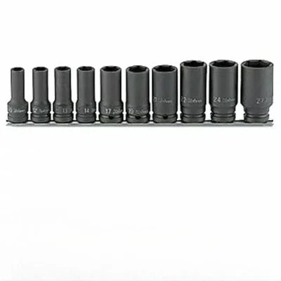 KOKEN RS14301X/10 1/2" SEMI DEEP IMPACT SOCKET 10 SIZE SET (10～27mm / 6PT)  New - Image 1 of 4