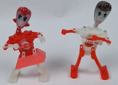 Lote de 2 Noggin Bops y Deslizadores Vintage Cuerdas (Funcionando) Lance y Lola Foto 1 de 4