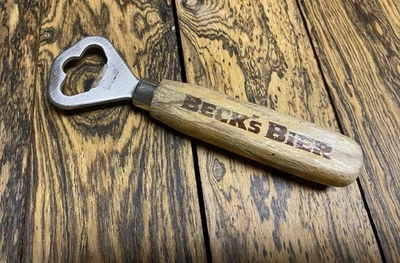 Beck's Bier Open Bottle made in Germany,wood handle!!#CE - Image 1 of 4